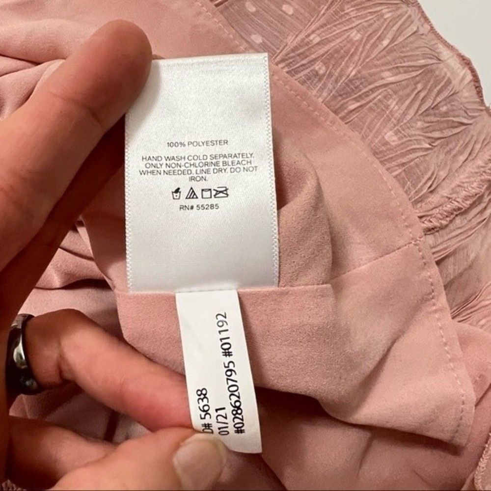 Express Pink Ruffle Blouse - Picture 6 of 7